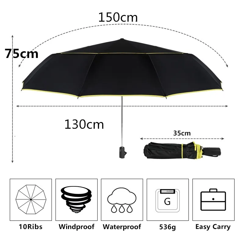 120CM-Fully-Automatic-Double-Big-Umbrella-Rain-Women-3-Folding-Wind-Resistant-Large-Umbrella-Stand-Travel