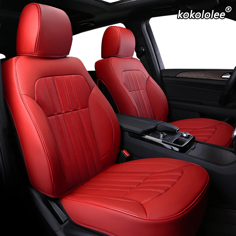 

kokololee Custom Leather car seat cover For Toyota Corolla PRIUS Prado Land Cruiser RAV4 CROWN Camry Highlander CH-R Alphard