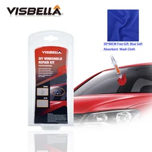 Auto Glass Windscreen Repair Set DIY Car Windshield Repair Kit tools Give Door Handle Protective Decorative Sticker Car Styling