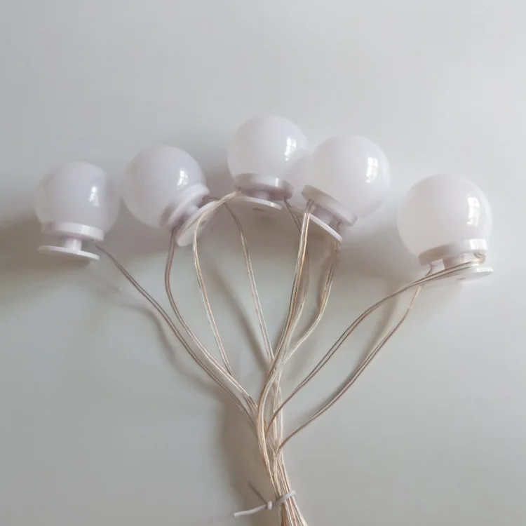 Dual color temperature Hollywood mirror bulb dimmer headlight led cosmetic mirror bulb string USB beauty bulb