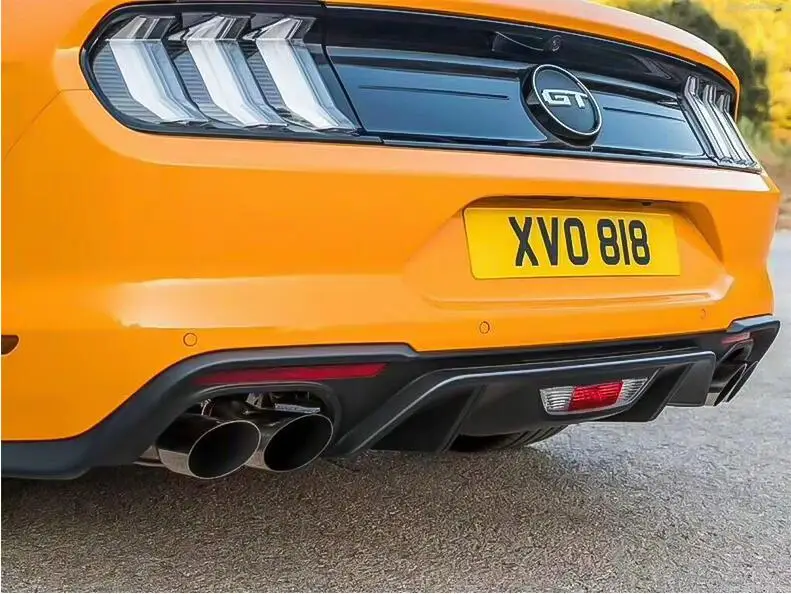 1 шт. крышка диффузора заднего бампера ABS для нового 18 19 Ford MUSTANG 2018 2019 подходит