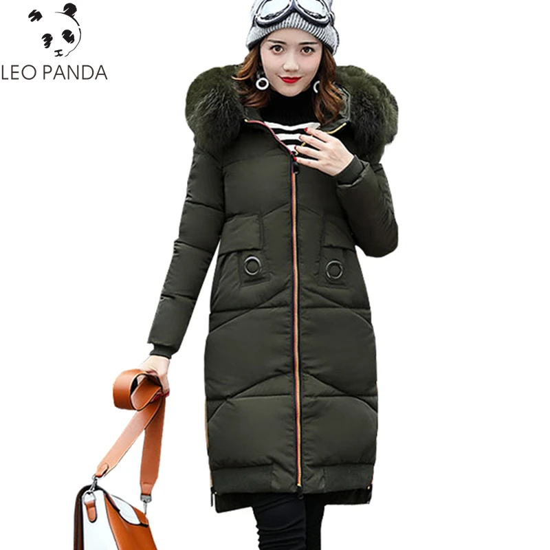 Femmes Manteau Col Rembourrée Grand Veste red Outwear Le Lxt482 Parka À long Vers Bas Mi caramel Green Femelle Coton black Chaud 2018 Fourrure Dames army De D'hiver Épais Pink Capuchon 6wqAU8xT