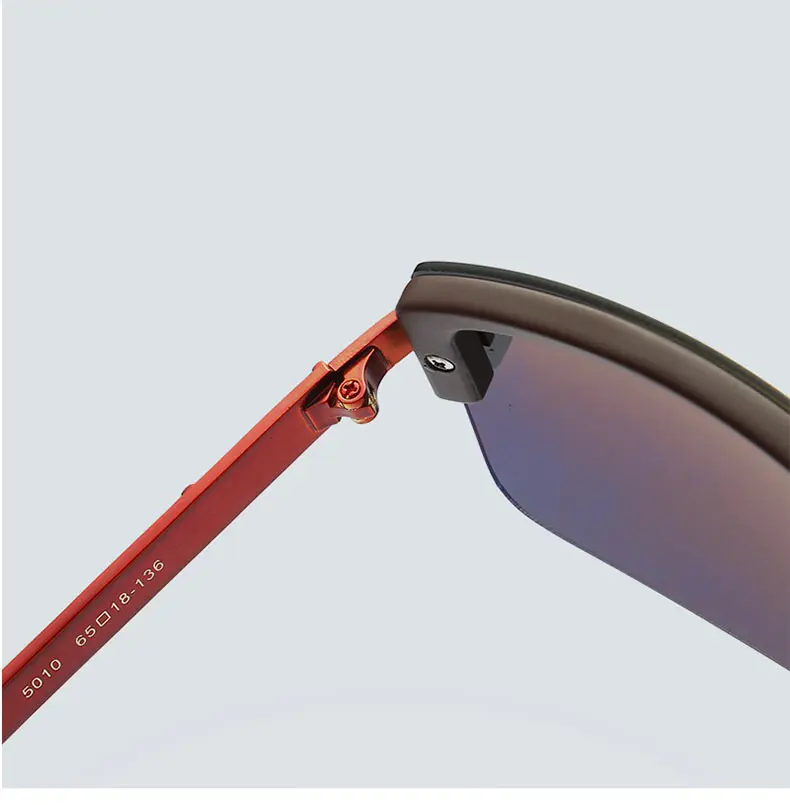 MINIMUM High Quality Half frame Square Sunglasses Women Polarized Men Sunglasses Sport Eyewear Driving Gold frame HD Polarized1 (20)