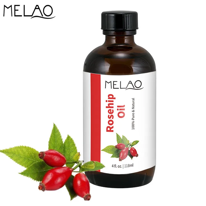Murah Melao 100% Murni Organik Rosehip Minyak Pelembab Menyembuhkan Kulit Kering   Garis Halus Rose Benih Minyak untuk Kulit Wajah minyak Pijat 118 Ml