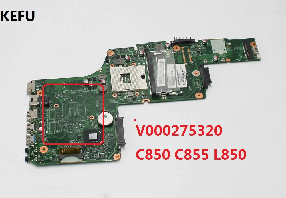 Материнская плата KEFU для ноутбука Toshiba Satellite C850 C855 L850 L855 V000275320 DDR3 100%