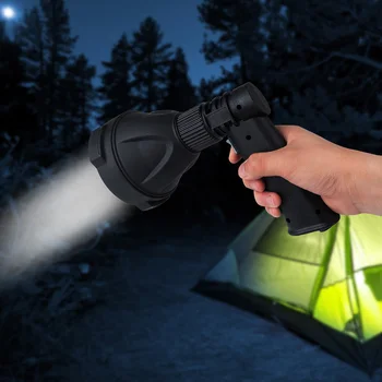 

1 Pcs LED Searchlight Spotlight Handheld Rechargeable Flashlight USB Torch
