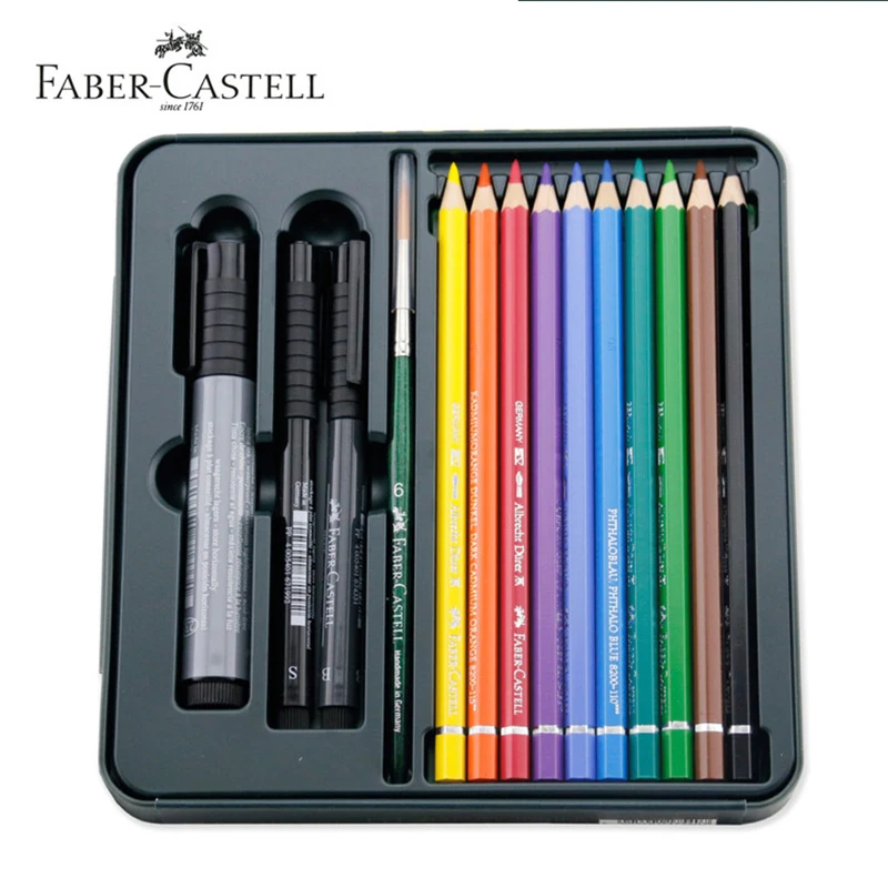 Faber-Castell Mixed Media Set Includes Albrecht Durer Pencils//Pitt Artist Pens
