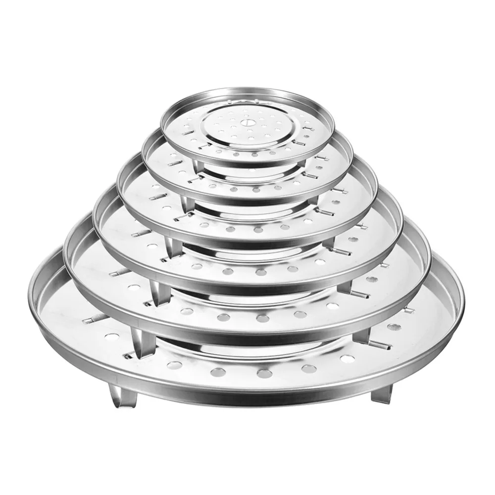 

Stainless Steel Steamer Rack Insert Stock Pot Steaming Tray Stand Cookware Tool Cake Cooling Tray