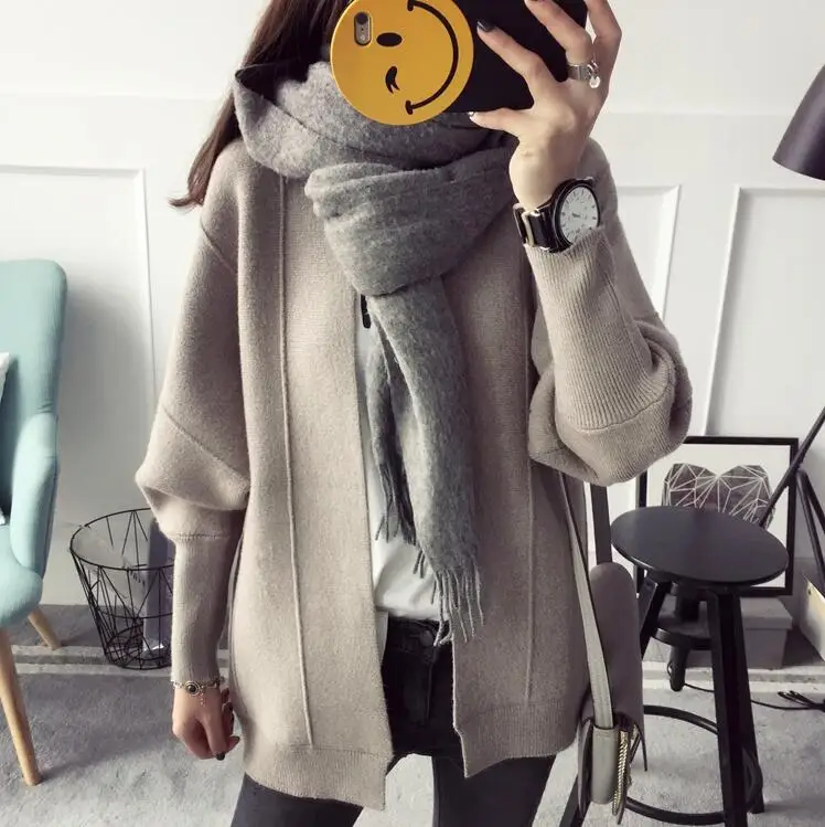 

2019 Women's Winter Sweaters Slim Women Knitted Cardigans Long Sleeve Sweater For Women Long Tops
