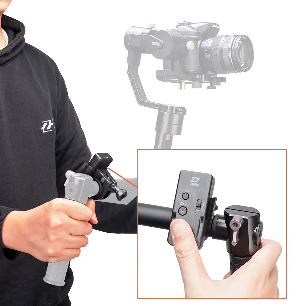 Zhiyun Crane Plus 3-осевой ручной шарнирный стабилизатор для камеры GoPro Полезная нагрузка 2,5 кг длинной выдержкой времени движения памяти Для беззеркальных цифровых зеркальных фотокамер Камера