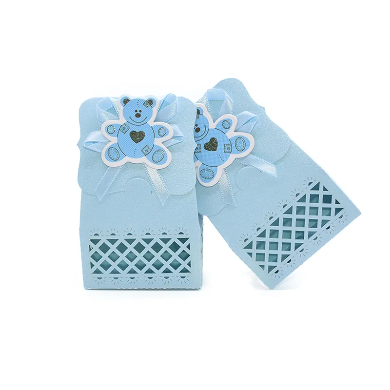 12pcs Baby Shower Favor Candy Boxes with Ribbons, Cute Boy Girl Gift Packaging for Kids... - SKU FCBR0928 - UGI Packaging