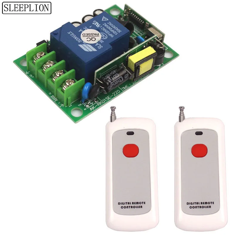 3000W 220V 30A 1CH Relay RF Remote Control ON OFF Universal 100M Remote Control Relay ON OFF Module 250V 220V 110V 85V (5)