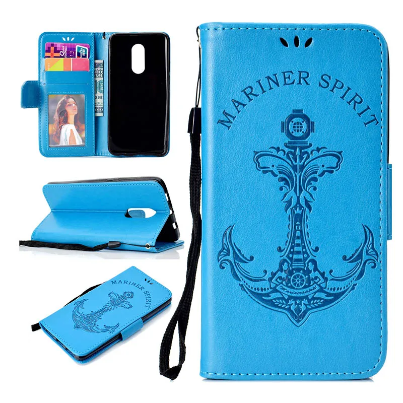 KEFO For Xiaomi Mi A1 5X Case Embossed anchor PU Leather Flip Wallet cover For Xiaomi Redmi 4A 4X 5 Plus Y1 Note 4 4X 5A Coque   (11)