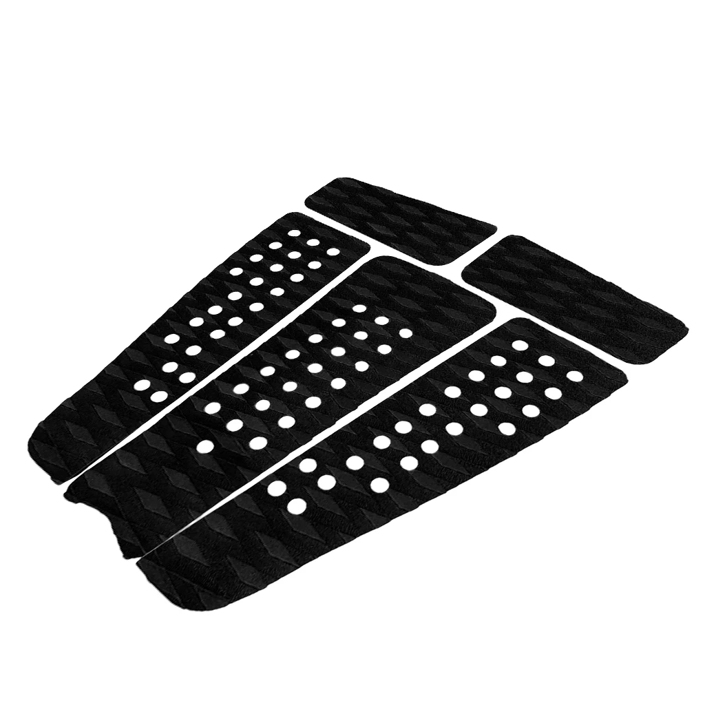 5 Pieces Diamond Grooved Premium EVA Surfboard SUP Traction Deck Grip Tail Pad Water Sports Surfing Accessories - 4 Colors