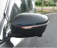 Carbon Fiber Car Styling Door Mirror Cover Rearview Overlay Panel Trim 2016 2017 2018 For Nissan Qashqai Rogue Sport Accessories