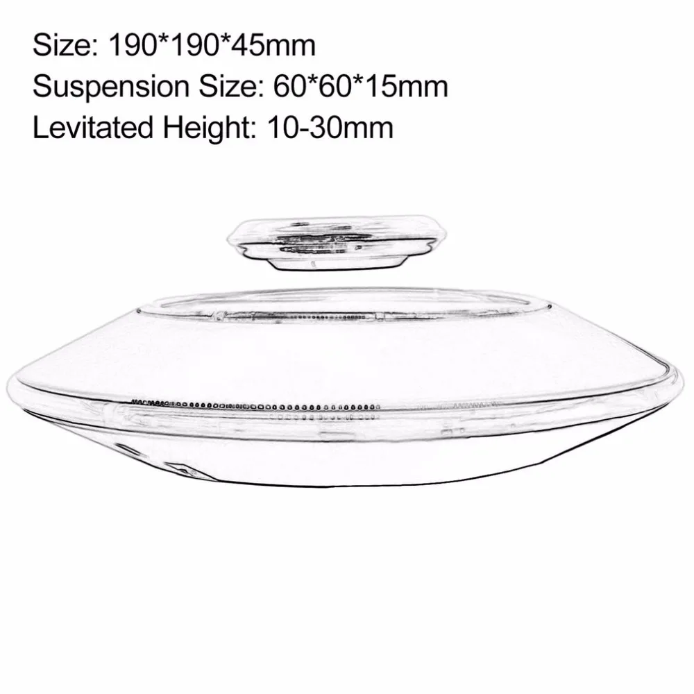 Магнитная подвеска летающая тарелка демонстрационная полка вес переноски 450 г 650 г 800 г верхняя подвеска светодиодный круглый дисплей стенды