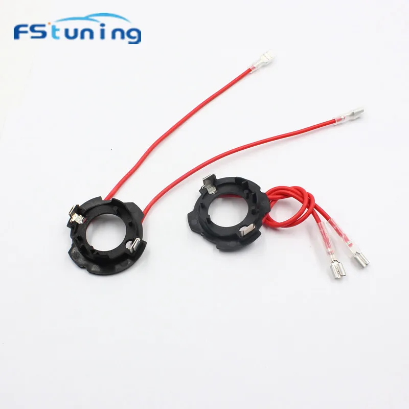 

FStuning 10-100pcs led adapter socket lamp base for VW Golf 5 Old Jetta GTi LED light H7 Bulb Holders retianer for LED headlight