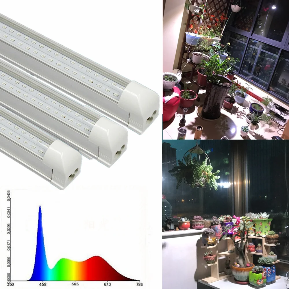 T8 White 600MM 20W 40W Full Spectrum in White Greenhouse Hydrophilous plant Professional Led Grow lights for indoor plants|led grow light|grow lightspectrum led grow light - AliExpress