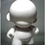 5pcs/set 6.5 inch Kidrobot Blank White DIY Mini Vinyl PVC Kid Doll Toy Figure Unpainted Doll Munny World Doll Toy2R 16cm H