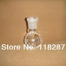 Одно горлышко, 50 мл, стеклянная колба с плоским дном, стеклянная перегонная колба, 1-шея, 24/29, лабораторная стеклянная фляга