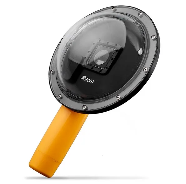

Upgrade Version 6" Dome Port Underwater Photography Shell for GoPro HD Hero 4 3+ for Taking half-in/half-out Cool Photos