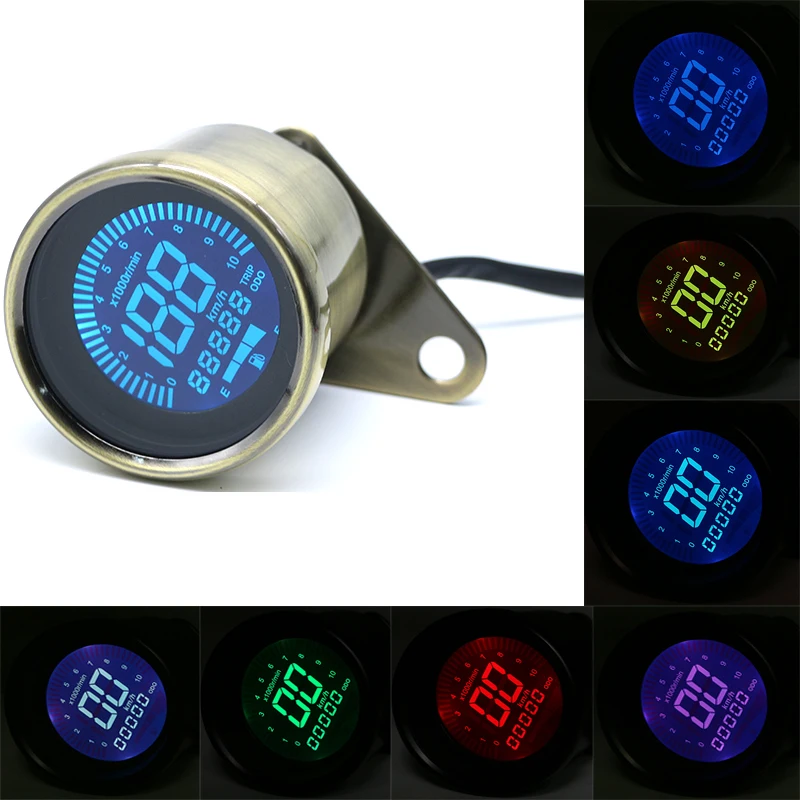 

DC 12V Refit Speedometer Odometer Tachometer for Motorcycle Universal Retro Scooter LCD Meter Motorbike Motor Digital Instrument