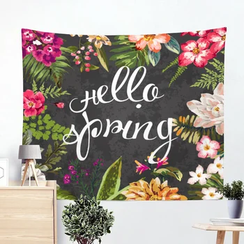 

Tropical Plant Pattern Cloth Wall Hanging Polyester Tapestry Leaves Mandala Art Carpet Blanket Beach Towel Yoga Wall Tapestry