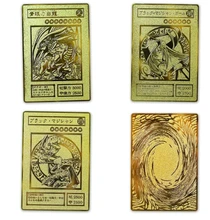 YU GI OH Gold Card Metal Card Local Japanese Golden Eye White Dragon VOL Edition Collection Card Kids Toy Gift