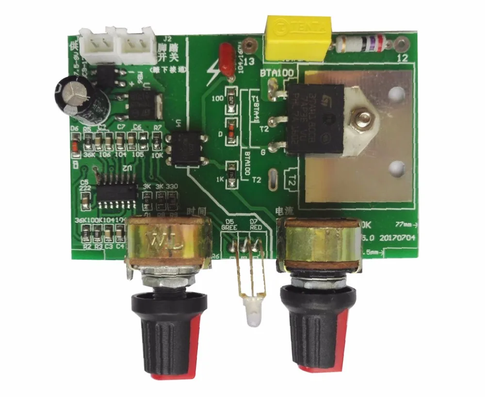 

Spot Welding machine control panel by time relay adjustment time of current transformer spot welder 40A SCR