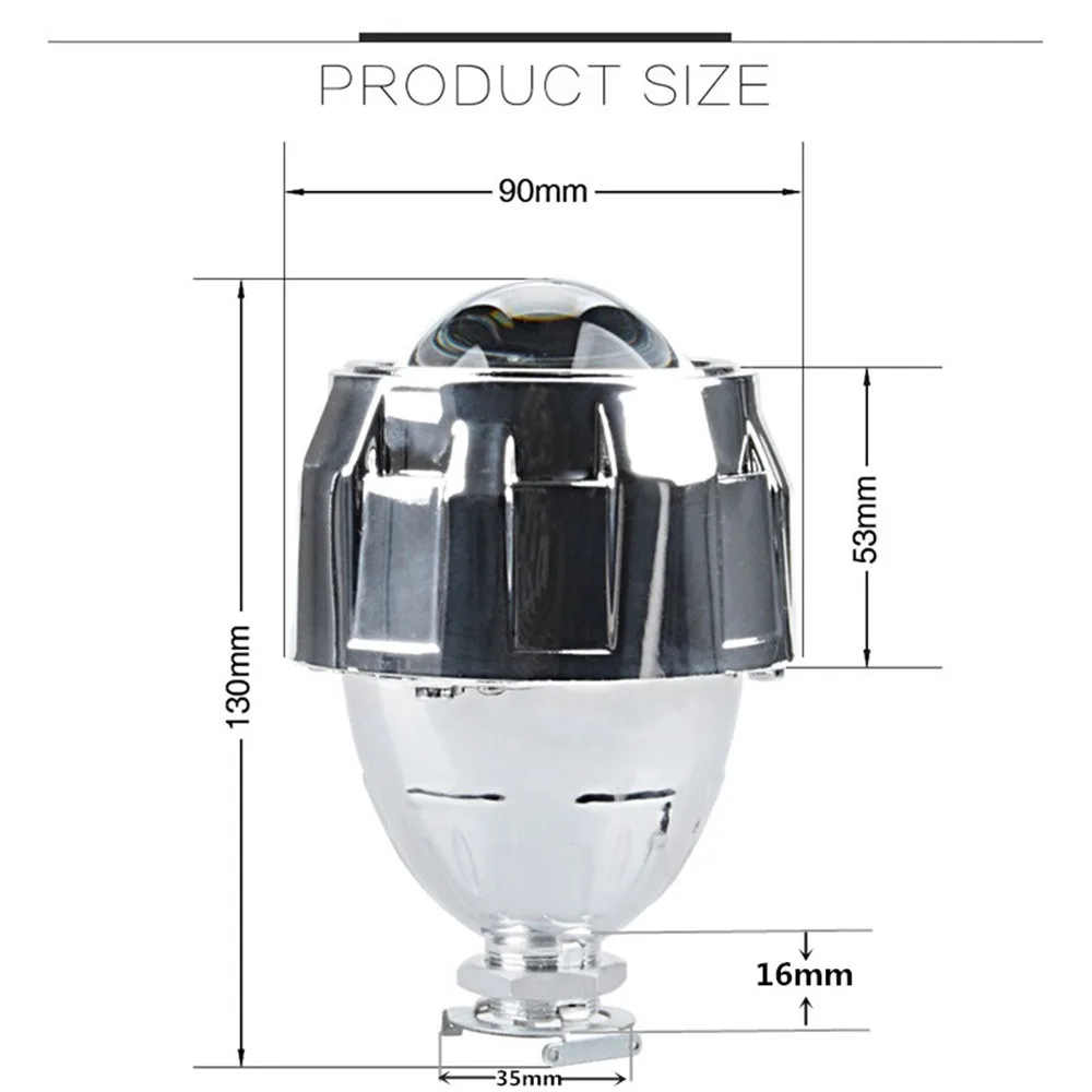 Xenplus 2 шт. 2,5 дюймов объектив проектора HID Bi Xenon(би ксенон свет H1 фар с ободок кожухи H4 H7 гнездо DIY автомобиля свет авто-Стайлинг