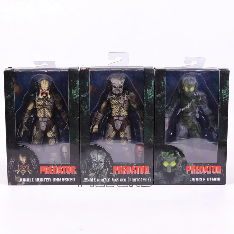 NECA PREDATOR 30th Anniversary Jungle Patrol encoming excussion Маскировка голландский Охотник за джунглями Unmasked Demon фигурка 18 см