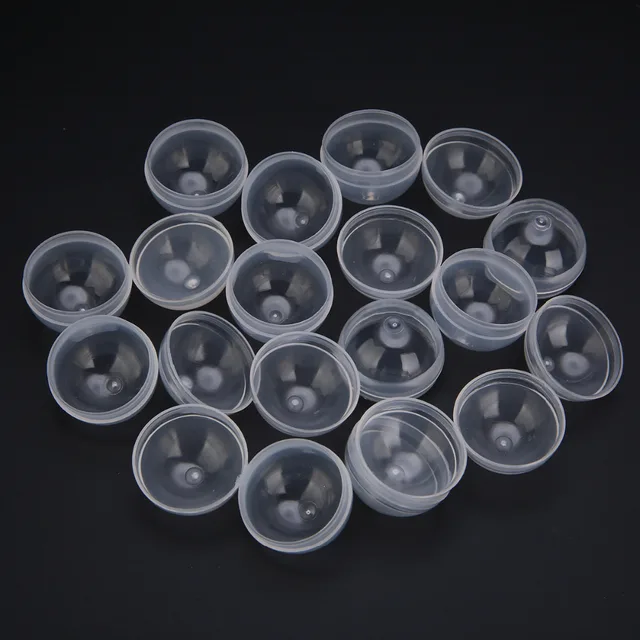 10Pcs 28mm Diameter PP Transparent Toy Capsules For Vending Empty Round Toys Ball For Vending Machine New 1