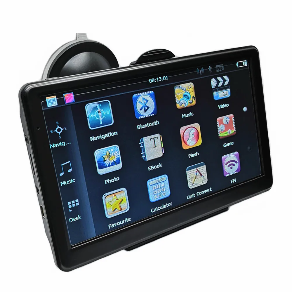 7 &quotемкостный экран для автомобиля GPS навигация 8 Гб MTK800M Sat Nav + Бесплатные карты