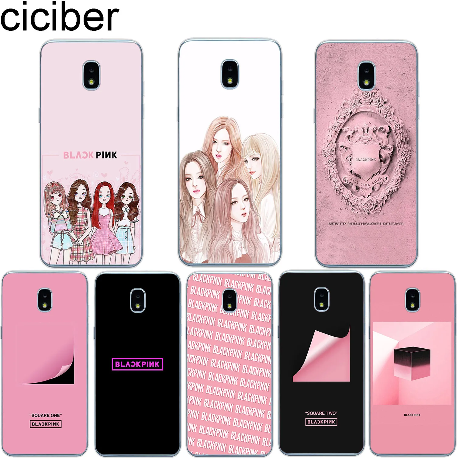 

ciciber for Samsung Galaxy J6 J5 J7 J8 J1 J2 J3 J4 Pro Plus Core Prime mini 2017 2018 2016 Soft TPU Phone Cases Coque BLACKPINK