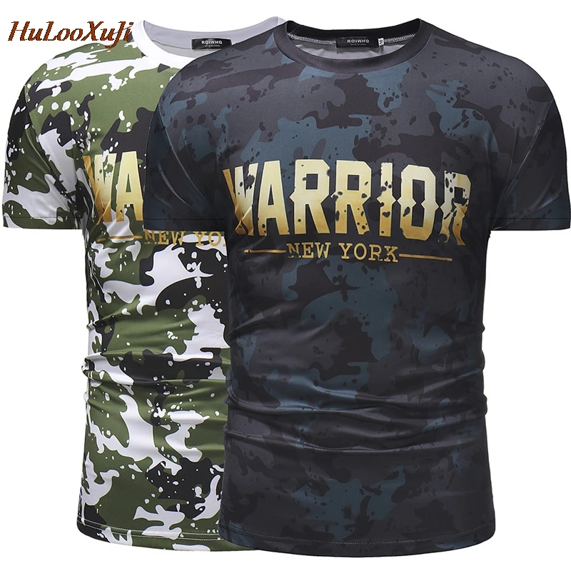 

HuLooXuJi Men Military Camouflage T-shirt Summer Hot Sale Short Sleeves T Shirts for Men Breathable Tops Tees US Size:S-2XL