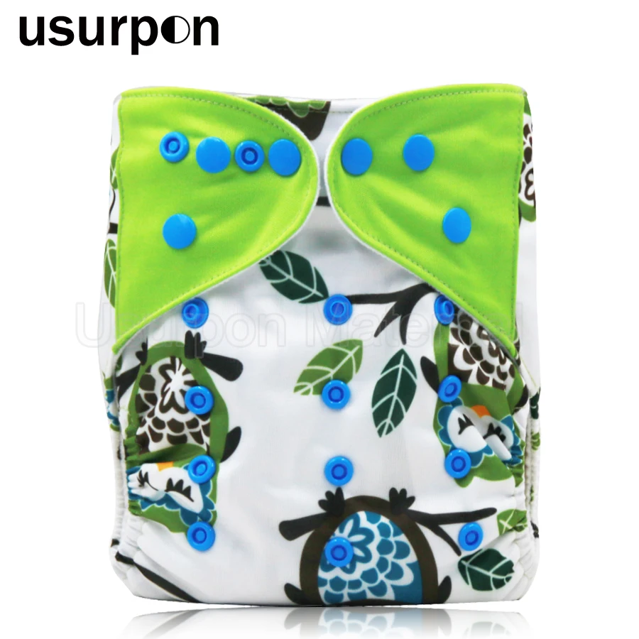 

[usurpon] 1 pc Baby cloth diaper and resuable baby nappy cloth and washable pocket cloth diapers baby 0-2years