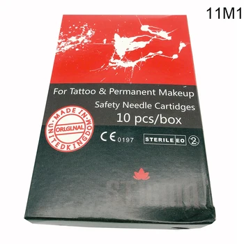 

11M1 10Pcs Professional Disposable Silicone Tattoo Cartidges Needles Permanent Makeup for Tattoo Machine Eyebrow agulha tatuagem