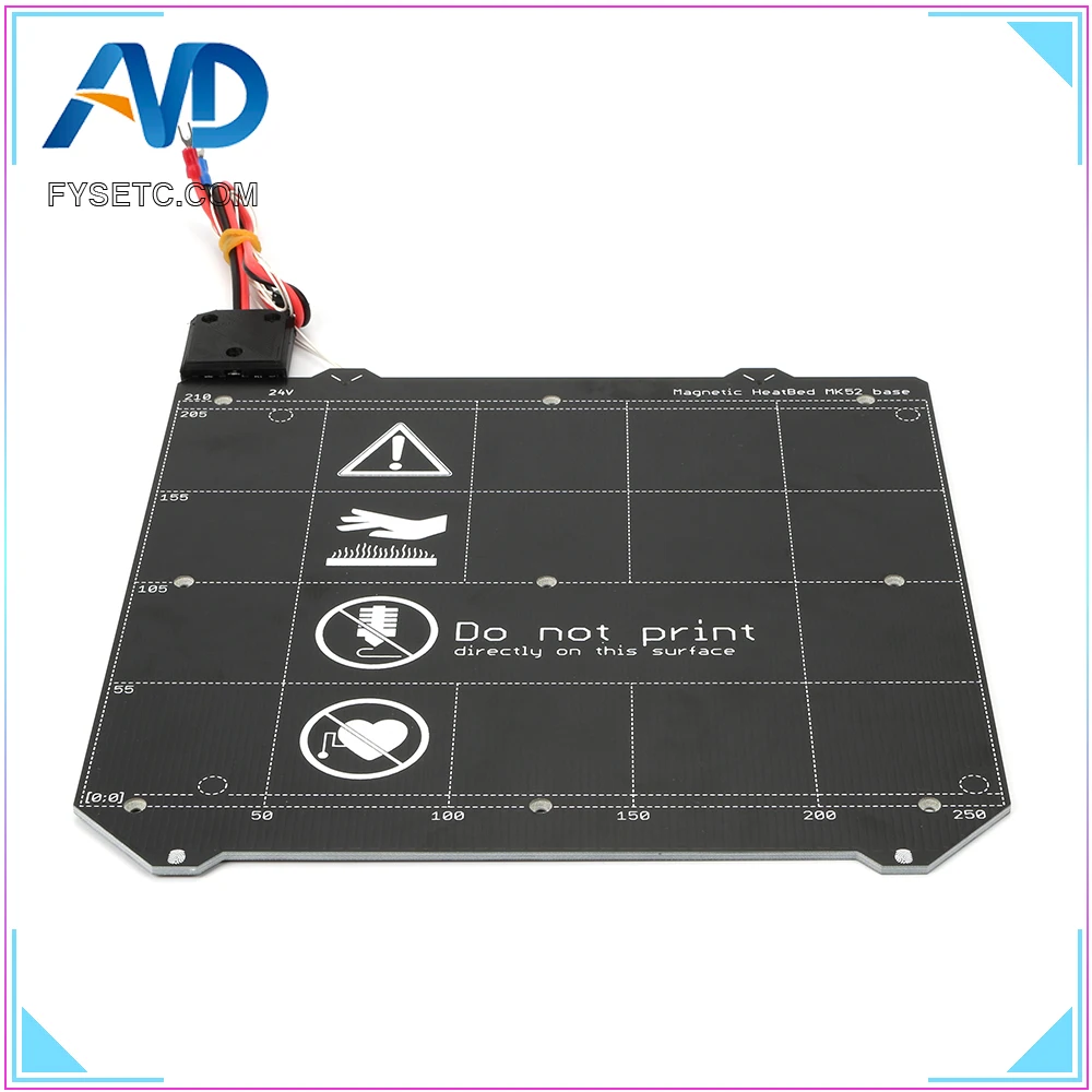 Клон Prusa i3 MK3 3d принтер MK3 Y карета Магнитная кровать с подогревом MK52 проводка термистор комплект с магнитом для Prusa i3 MK3 MK3S