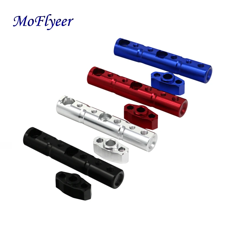 

MoFlyeer Universal Motorcycle 8mm/10mm Stem Mirror Mount Riser Multifunction Bracket Clamp Holder For Spot Light Headlight Side