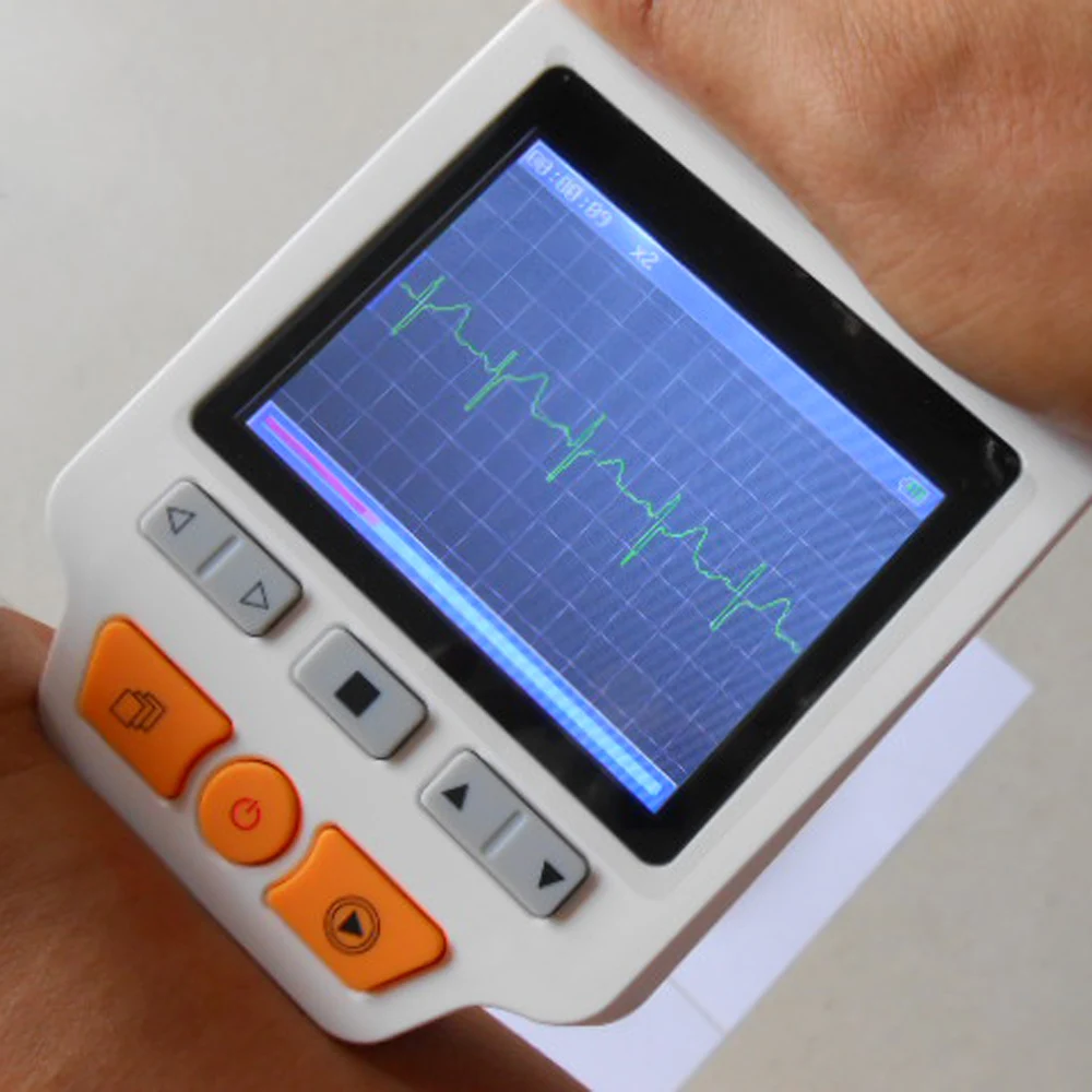 

Heal Force Easy Handheld ECG Monitoring Machine Mini Portable LCD Electrocardiogram Heart Monitor Health Care Prince 180D + SPO2