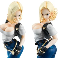 Новые Горячие 20 см Dragon ball Сексуальная Android 18 лазурит фигурка игрушки коллекция кукла Рождественский подарок с коробкой 2dai
