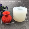 Moule en Silicone, Pot de fleurs, plante succulente, Surface, Vase, bricolage, Art de résine béton bougeoir, moule de gypse ciment, Pot de chair ► Photo 3/5