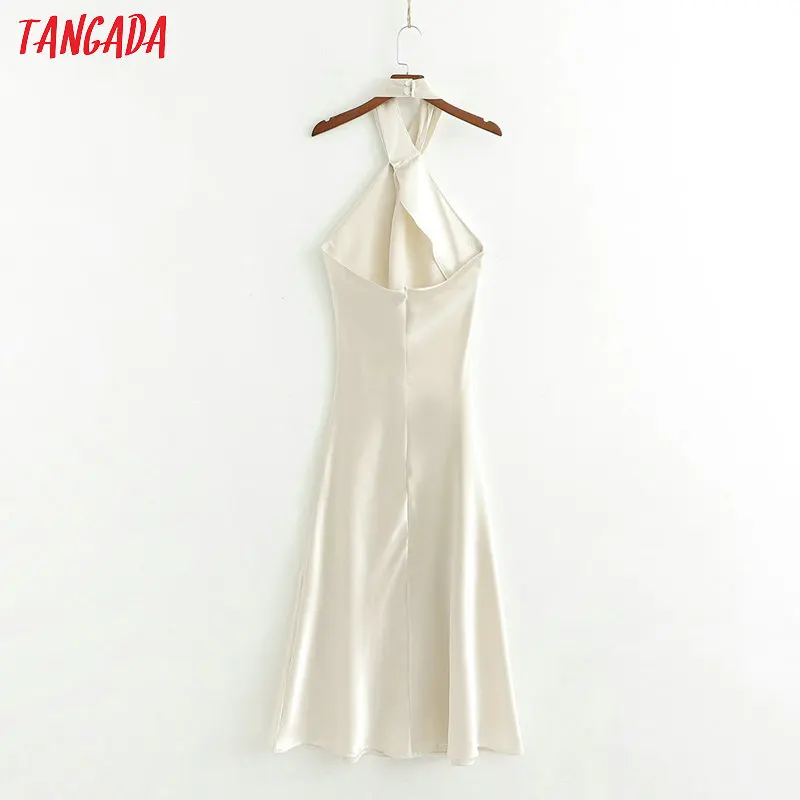 Tangada женское летнее платье без рукавов с перекрещивающимися бретельками, Новое поступление, элегантное сексуальное длинное платье макси, vestidos 1D254