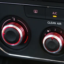 Ручное управление кондиционером из алюминиевого сплава, аксессуары, ручка кондиционера, переключатель, модифицированный интерьер воздушная кнопка