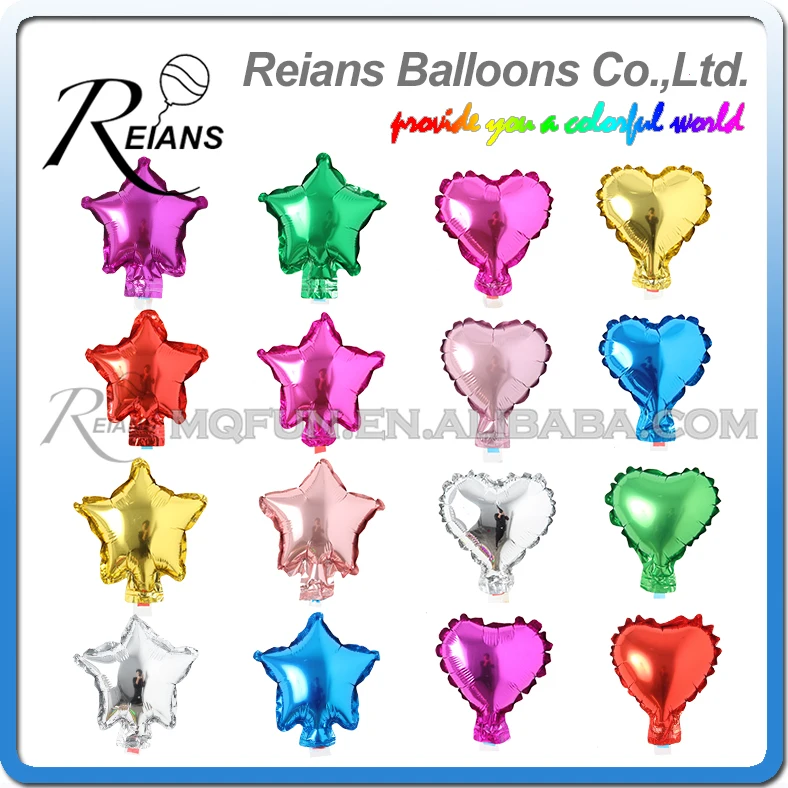 

50 pcs/lot 5 Inch Five Star Heart Shape Aluminum Foil Balloons Inflatable Aluminum Balloons Wedding Birthday Party Decoration
