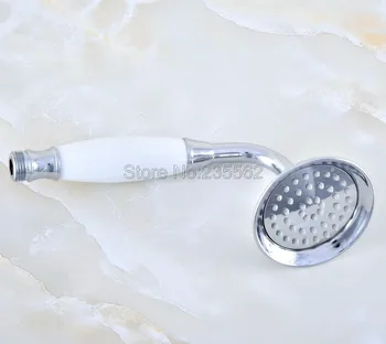 

Polished Chrome Telephone Shaped Bathroom Handheld Shower Heads lhh033