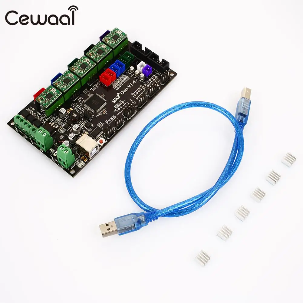 

MKS GEN V1.4 Motherboard Kit Stepper Motor Driver Motherboard Accessories Exquisite Office Durable