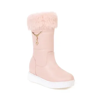 

College snow boots to female end of the 2018 winter thick boots tide of 40 to 43, 181206