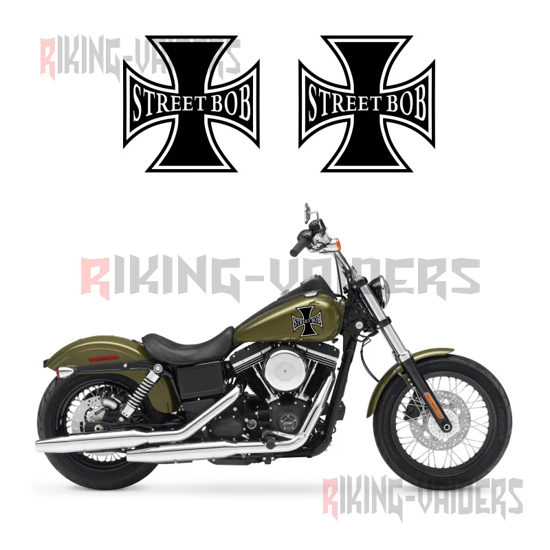 

Custom Cross Decals Fuel Tank Stickers Fender Sticker For Harley Dyna Street Bob
