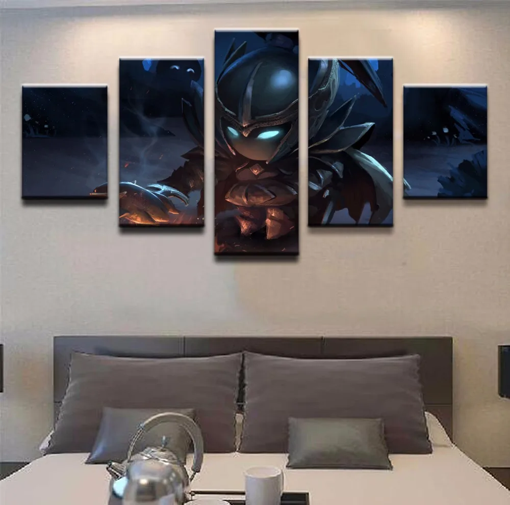  DOTA 2 Phantom Assassin Game 5 Piece Home HD Print Picture Poster Wall Art For Living Room Painting